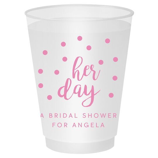 Confetti Dots Her Day Shatterproof Cups